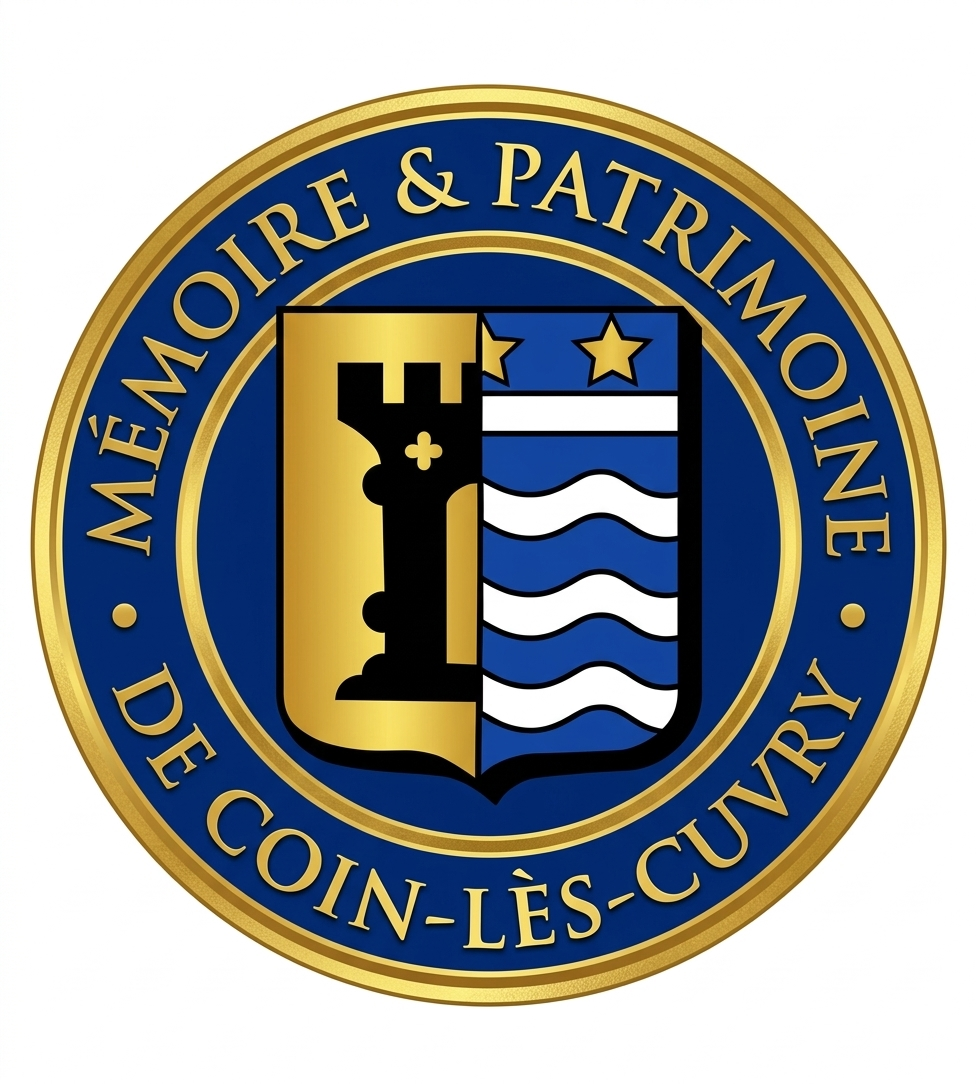 Association Mémoire et Patrimoine de Coin-lès-Cuvry : préserver l'histoire de notre village mosellan 4 Blason de l'association Mémoire et Patrimoine de Coin-lès-Cuvry